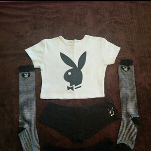 REDUCED Playboy Afterparty / Sleepwear / Short Set