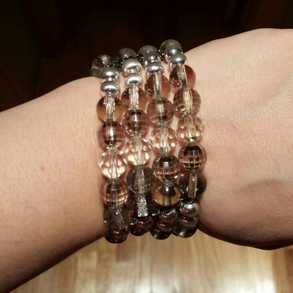 Sold....Clear beaded bracelet