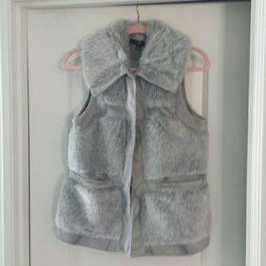 FAUX FUR VEST by Racel Zoe