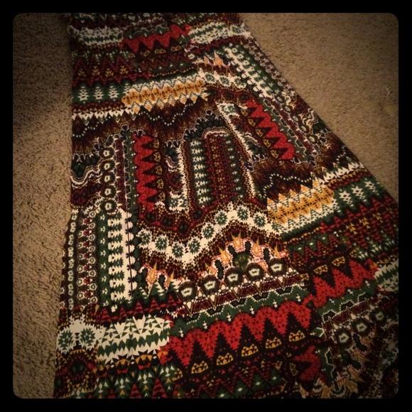 Printed Maxi Skirt