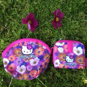Hello Kitty make up bag and wallet
