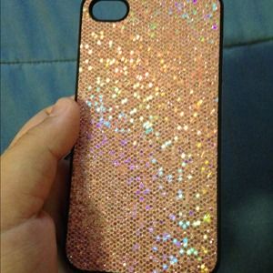 Light pink sparkly iPhone 4/4s case