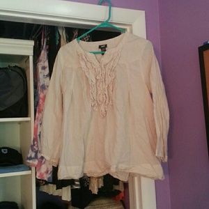 Ruffled and flowy top