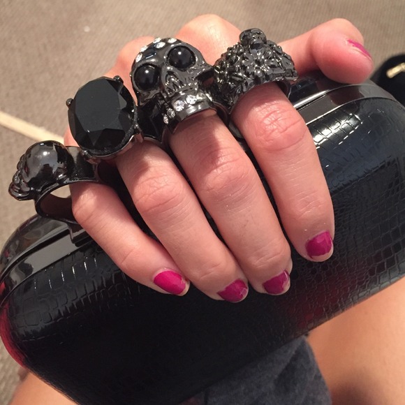 Alexander McQueen inspired skull clutch