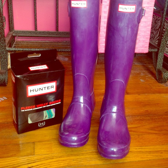 Hunter boots and Welly socks