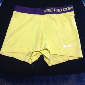 Yellow Nike pros (only worn once)