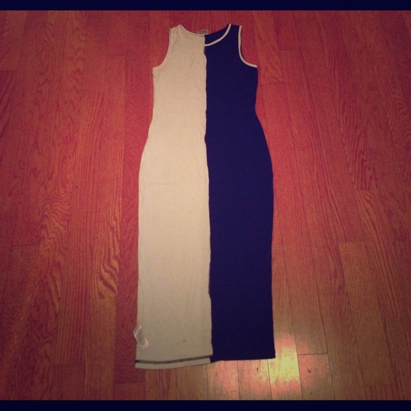 Asos monochromatic panel dress