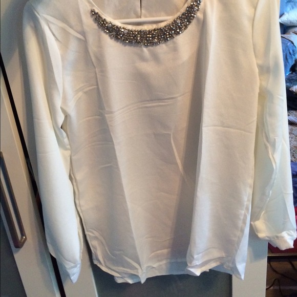 White sheer shirt
