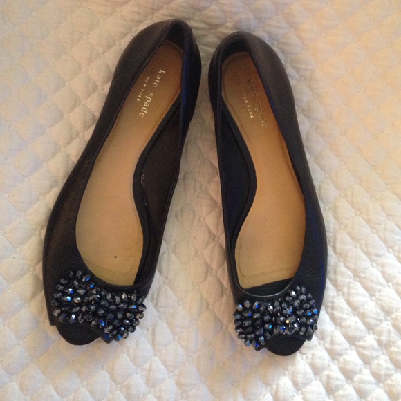 Kate Spade Peep-Toe Flats