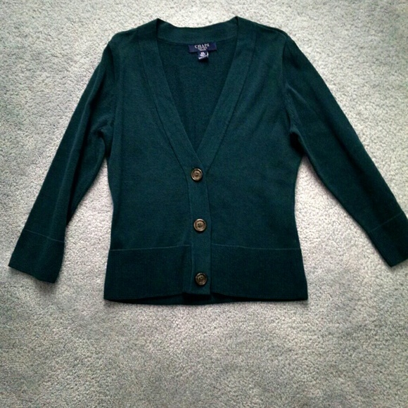 3/4arm length button sweater