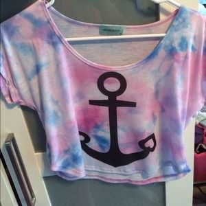 Crop top cute with high waisted shorts