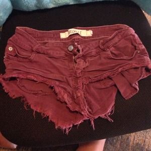 RARE brandy Melville shorts burgundy