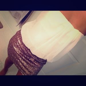 Stunning tube top sequin dress