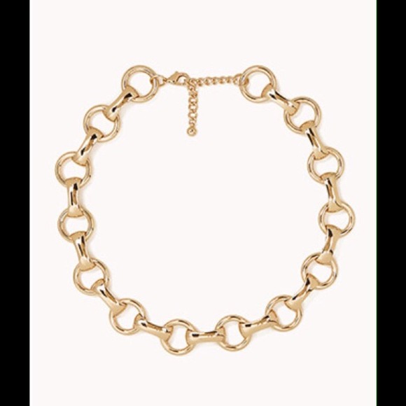 Round chain link necklace
