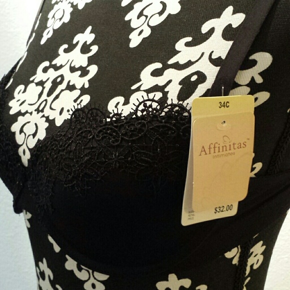 NWT Black push up bra, 34C - Picture 2 of 3