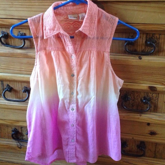 Ombré button up - Picture 2 of 3