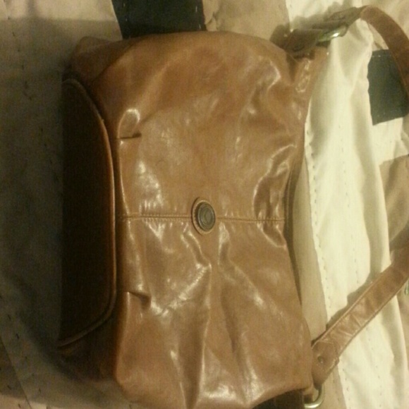 Brown leather purse