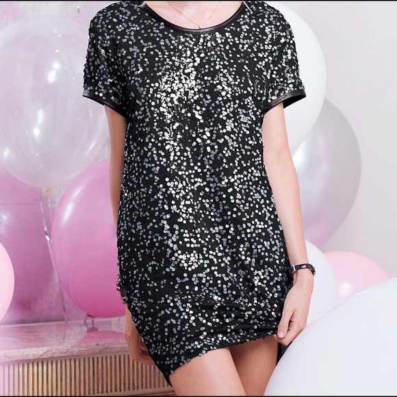Victoria's Secret Dresses & Skirts - {Black} Sequin Shift Dress & BCBG Black Dress