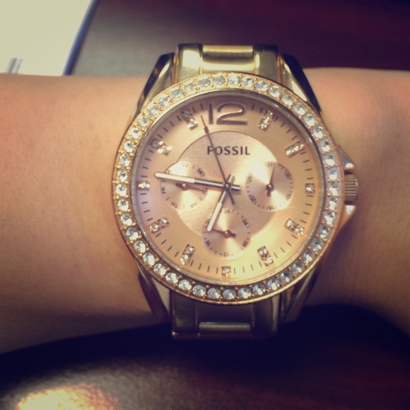 Rose Gold Fossil watch