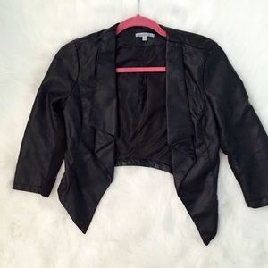 Leather Waterfall Jacket