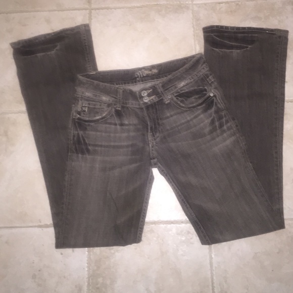 Miss Me dark grey wash jeans