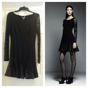 Catherine Malandrino Peplum Dress with Lace