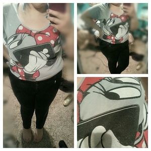 Cute minnie mouse crop top