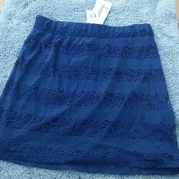 Olsenboye skirt blue tribal surf