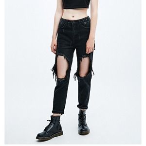 urban outfitters 'twerk' jeans in black