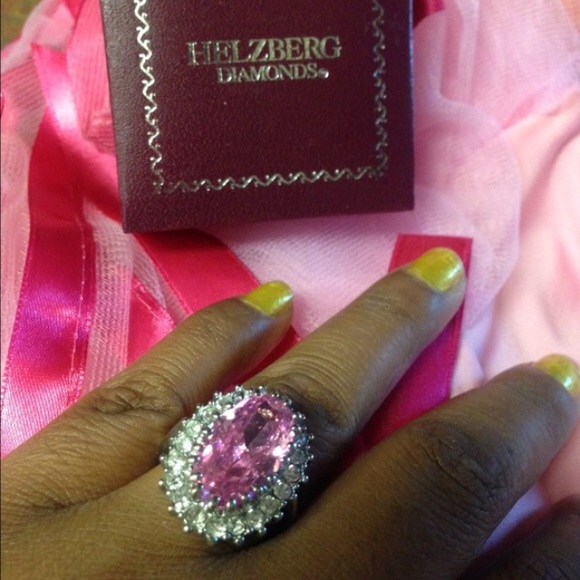 Beautiful PINK stone CZ Ring - Picture 3 of 3