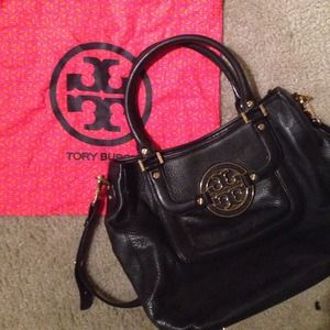 Tory Burch black Amanda Hobo