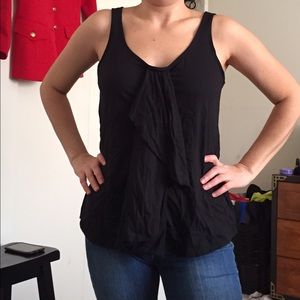 Black Tommy Hilflinger Shirt With Cloth Hanging