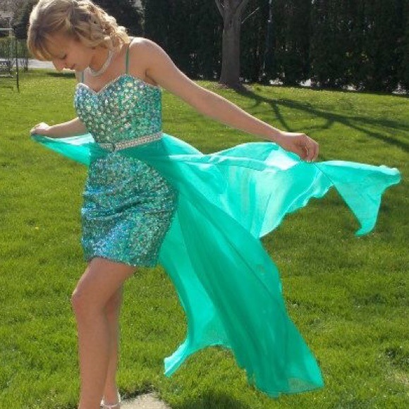 Teal Prom Dress