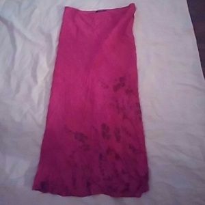 Pink long skirt sz m