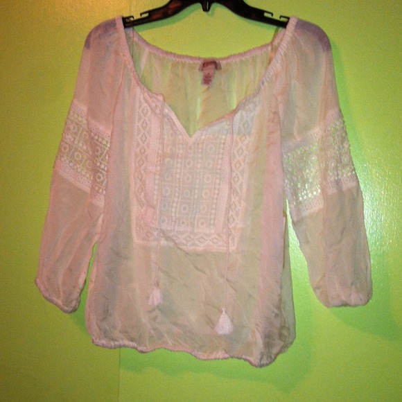 Ivory Lace Detailed Top