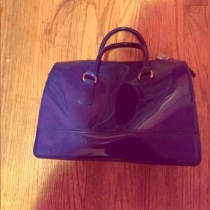 Furla Candy blue satchel bag.