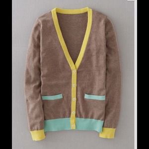 Boden Cardigan and JCrew Flannel BUNDLE