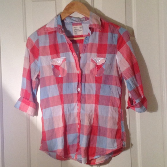 American eagle plaid shirt
