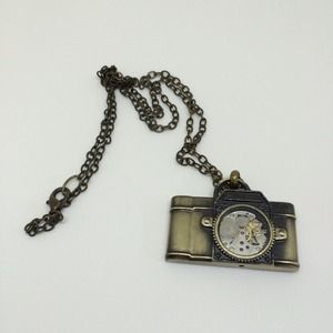 Steampunk camera necklace
