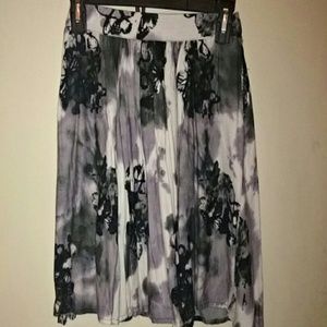Black and white skirt