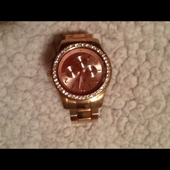 Rose gold watch