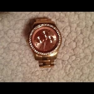 Rose gold watch