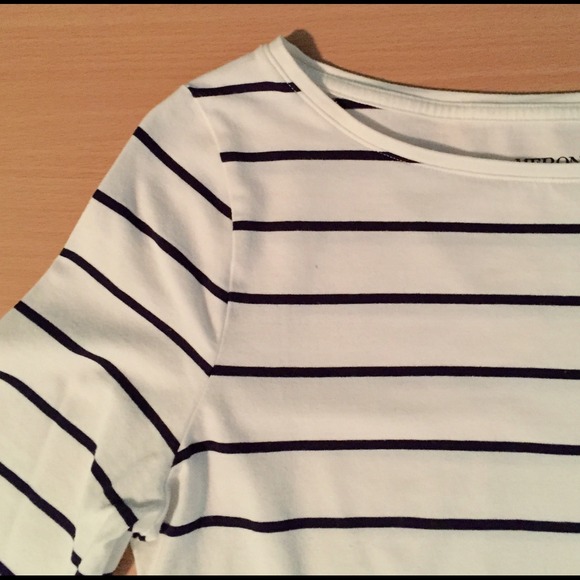 Stripe 3/4 Sleeve Top