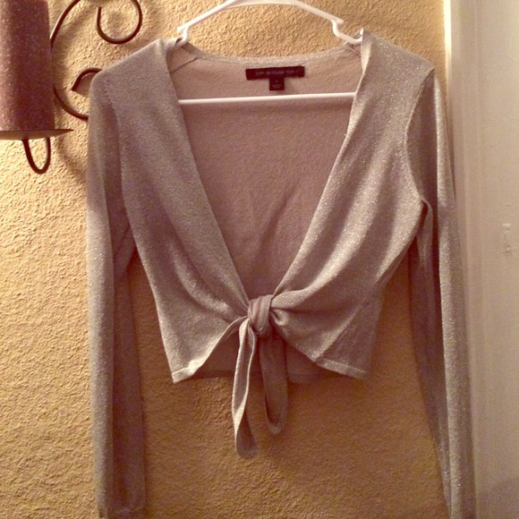 Crop tie sweater-Express