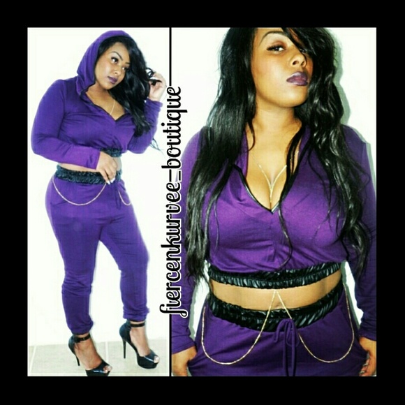 *SOLD*Plus size 2 piece sweat suit