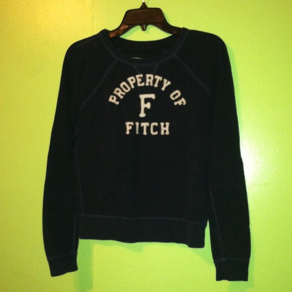 Abercrombie & Fitch Navy Blue Crewneck