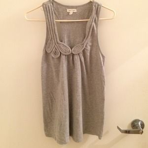 Gray Racerback tank with detail SZ S