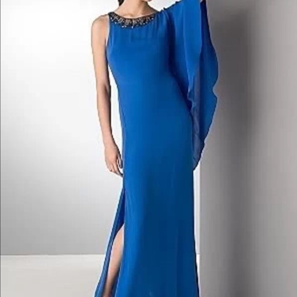 Bcbg blue sapphire evening dress