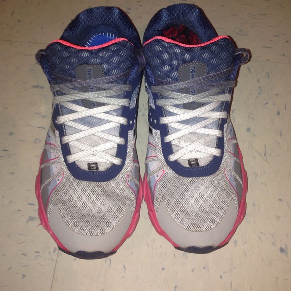 Pink and blue new balances