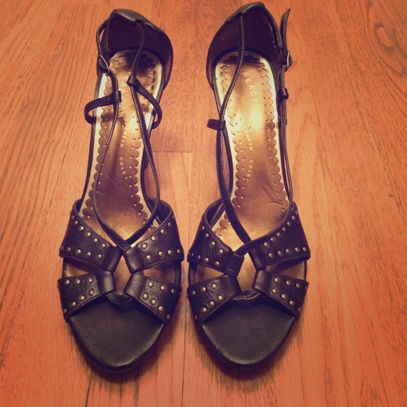 Kenneth Cole Reaction Studded Heels. Worn Once! - Picture 1 of 4